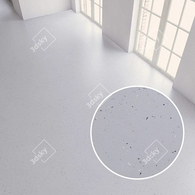 Seamless Vinyl Floor Tiles 3D model image 1