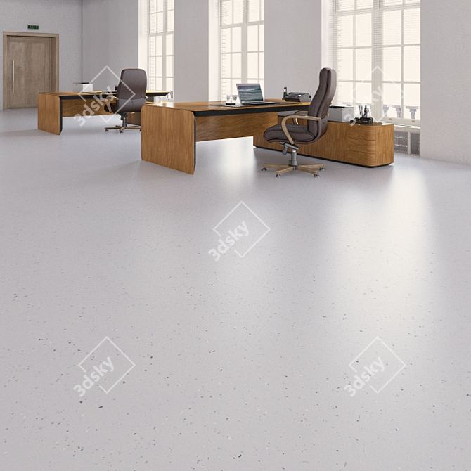 Seamless Vinyl Floor Tiles 3D model image 2