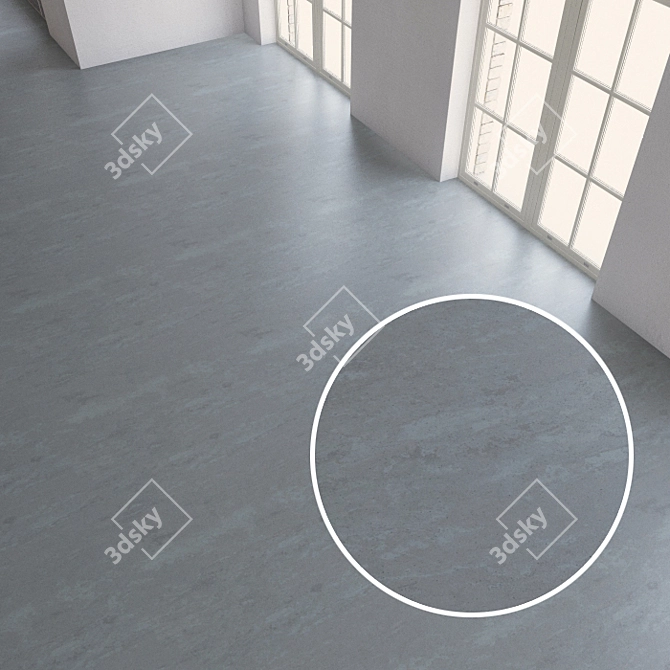 Seamless Vinyl Flooring: Forbo Production 3D model image 1