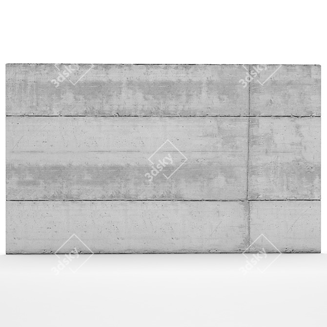 Plasret Concrete Call: Durable and Versatile 270x448cm Slab 3D model image 1