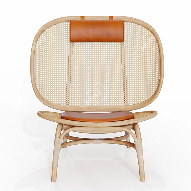 Minimalist Nomad Chair 3D model image 1
