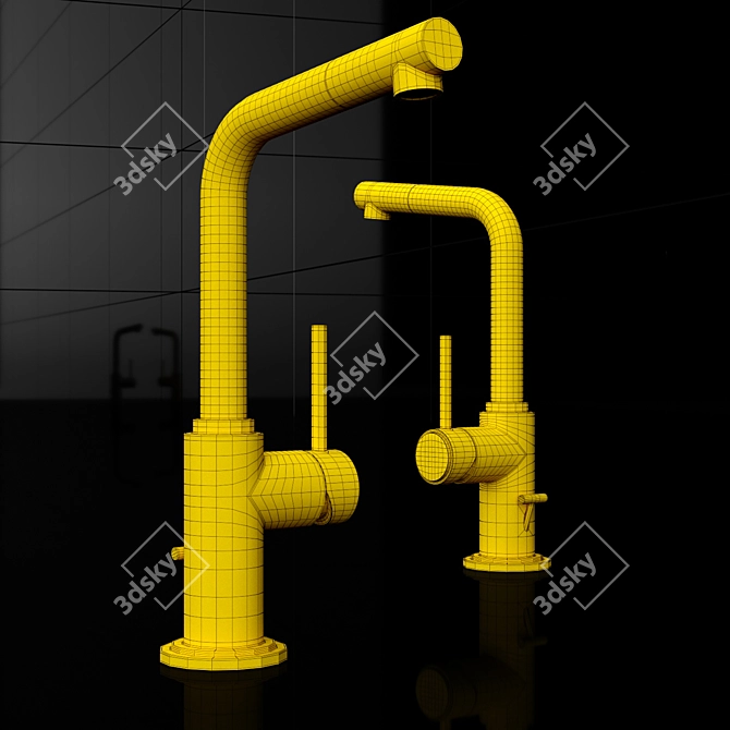 Elegant Grohe Atrio Mixer 3D model image 3