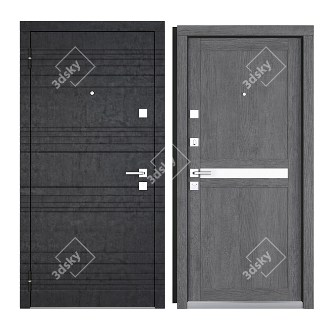 Next Entrance Metal Door | Doors of Belarus 3D model image 3