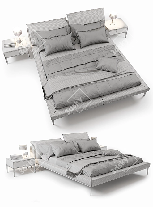 Adjustable Comfort: Vela Bed 3D model image 2