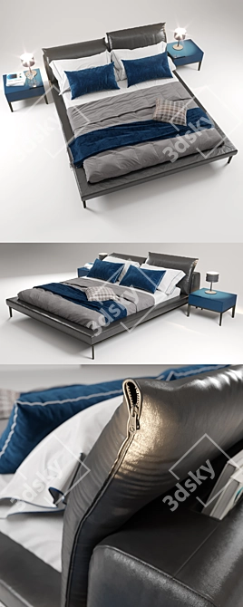 Adjustable Comfort: Vela Bed 3D model image 3