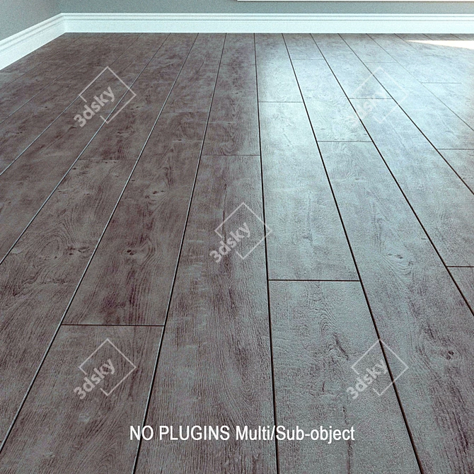 Natural Wood Laminate Flooring by KAINDL 3D model image 1