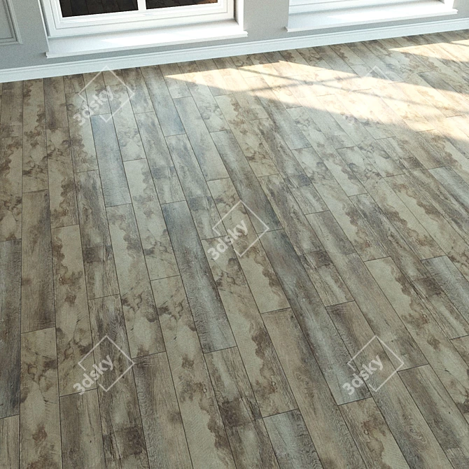 Reclaimed Baron Oak Laminate 3D model image 2