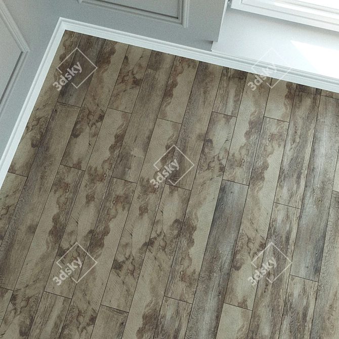 Reclaimed Baron Oak Laminate 3D model image 3