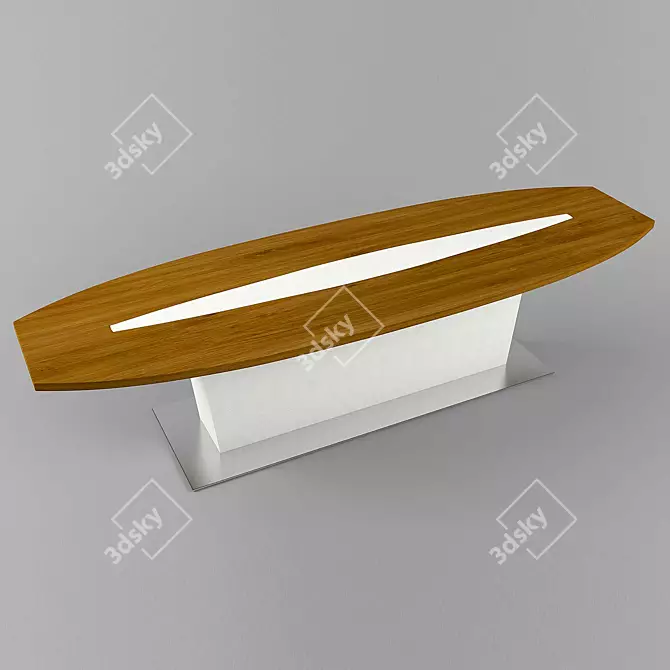 Rook Conference Table: Modern Design for Productive Meetings 3D model image 1