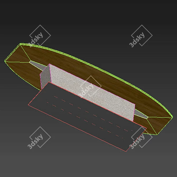 Rook Conference Table: Modern Design for Productive Meetings 3D model image 2