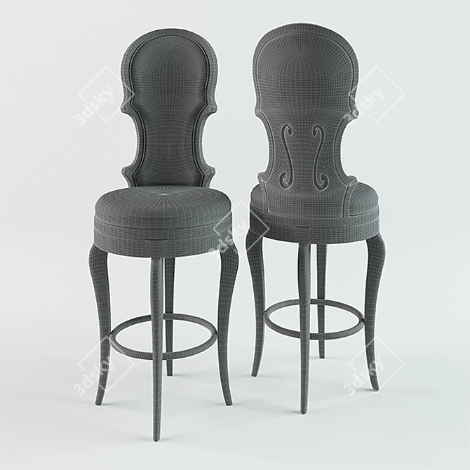 Colombostile 4790SGB Opera Stools 3D model image 3