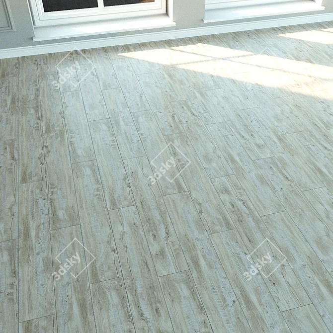 Natural Wood Laminate Flooring 3D model image 2