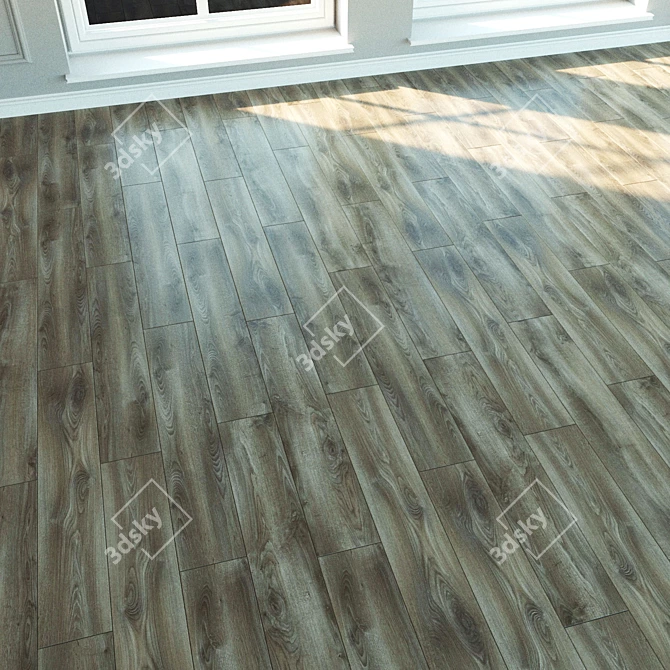 Natural Wood Laminate - Eiche Notte 3D model image 3