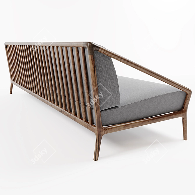 elegant luxury Rive Droite sofa 3D model image 3