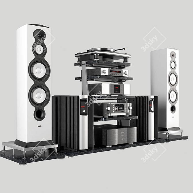 Ultimate Hi-Fi System: Mark-Levinson & Revel 3D model image 1