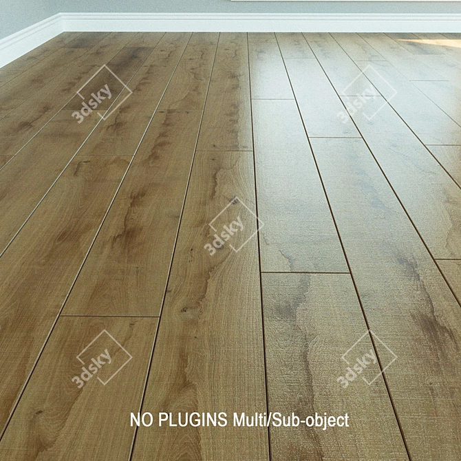 Native Aged Oak Laminate 3D model image 1