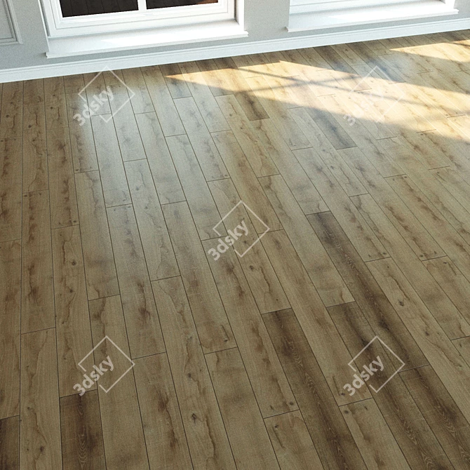 Native Aged Oak Laminate 3D model image 2