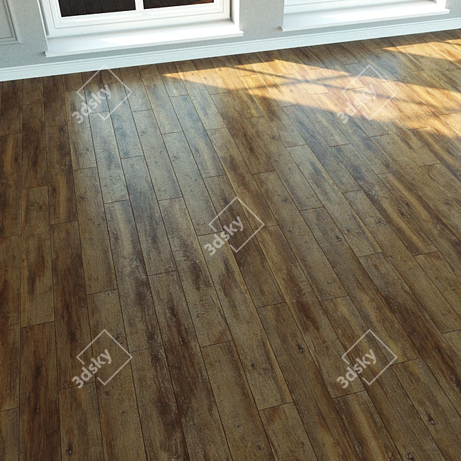 Nordic Shore Oak Laminate 3D model image 2