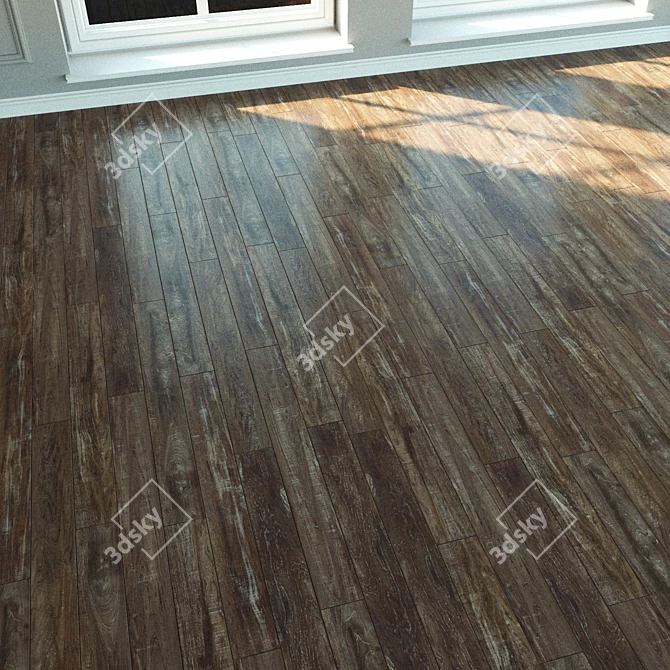 Teak Walaba Laminate Flooring 3D model image 2