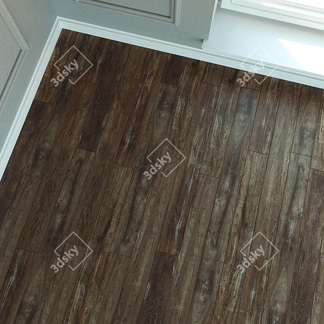 Teak Walaba Laminate Flooring 3D model image 3