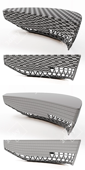 Elegant Boat Table: Perfect for Projects 3D model image 2