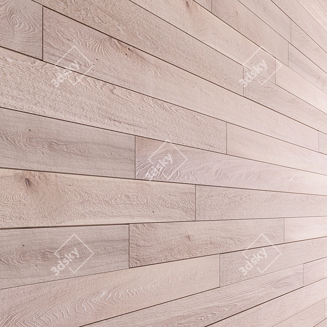 Wooden 3D Panel: Multisub-Object with 12 High-Resolution Textures 3D model image 1