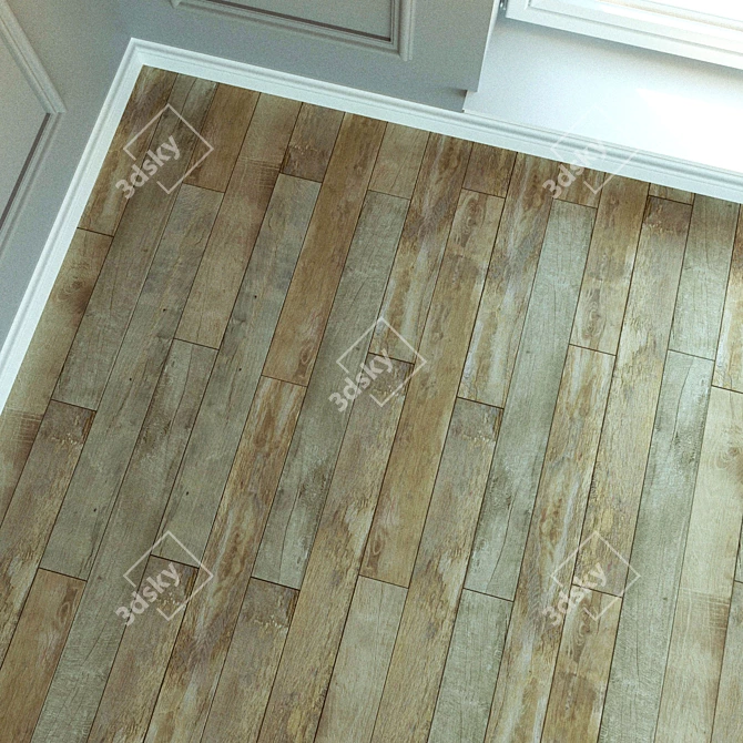  Premium Oak Laminate Flooring 3D model image 3