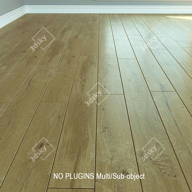 Wild Oak Laminate Flooring 3D model image 1