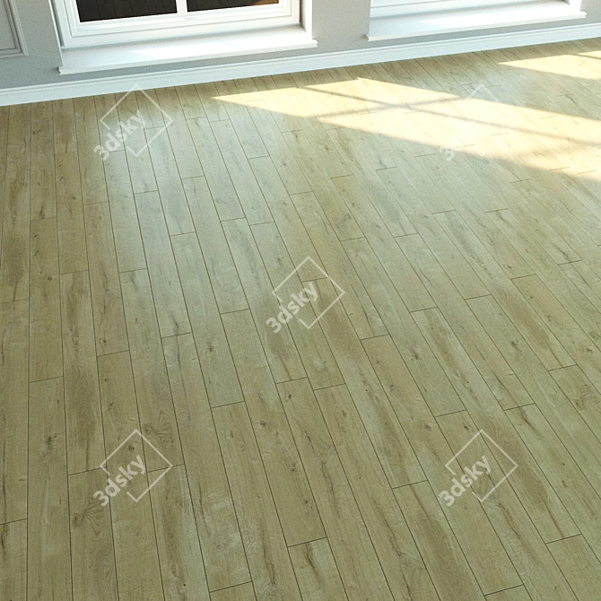 Wild Oak Laminate Flooring 3D model image 2