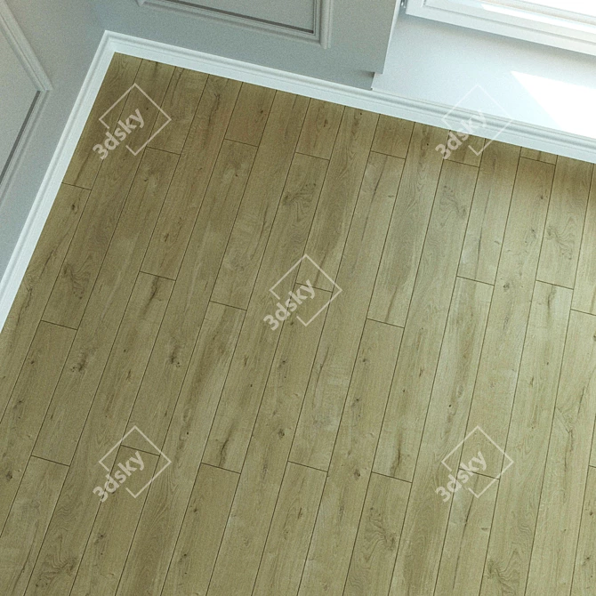 Wild Oak Laminate Flooring 3D model image 3