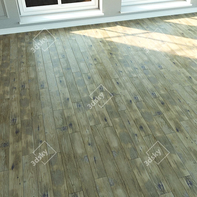 Natural Wood Laminate Flooring 3D model image 2