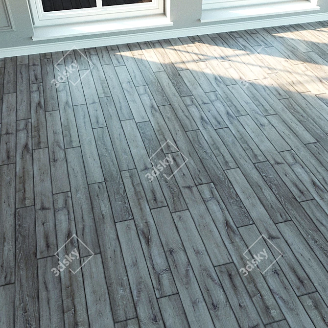 Authentic Oak Sunrise Laminate 3D model image 2