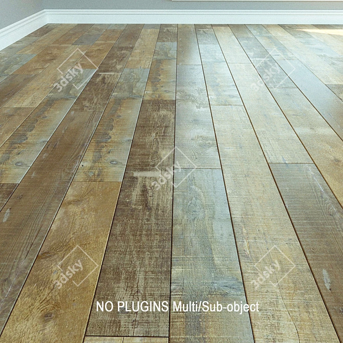 Harvest Oak Laminate Flooring 3D model image 1