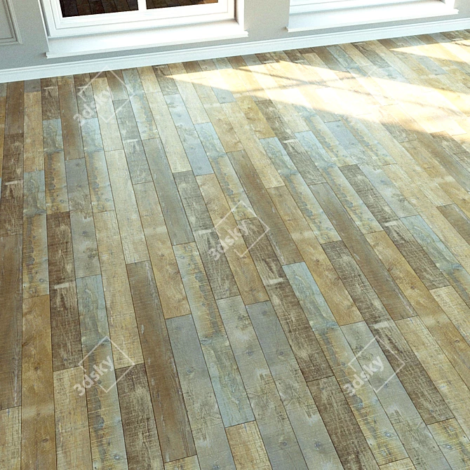 Harvest Oak Laminate Flooring 3D model image 2