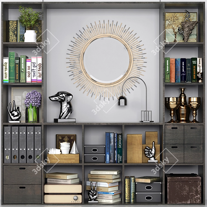 Decorative Wardrobe Collection 3D model image 1