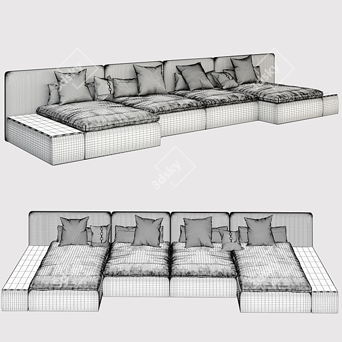 Taddeo Classic Sofa by Albert&Shtein 3D model image 2