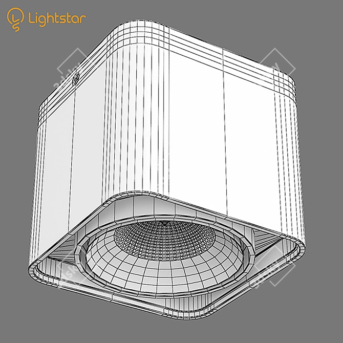 Modern Monocco Light Fixture 3D model image 3
