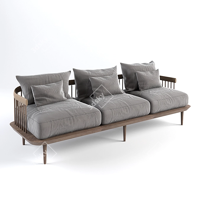 Cozy Copenhagen Sofa 3D model image 1