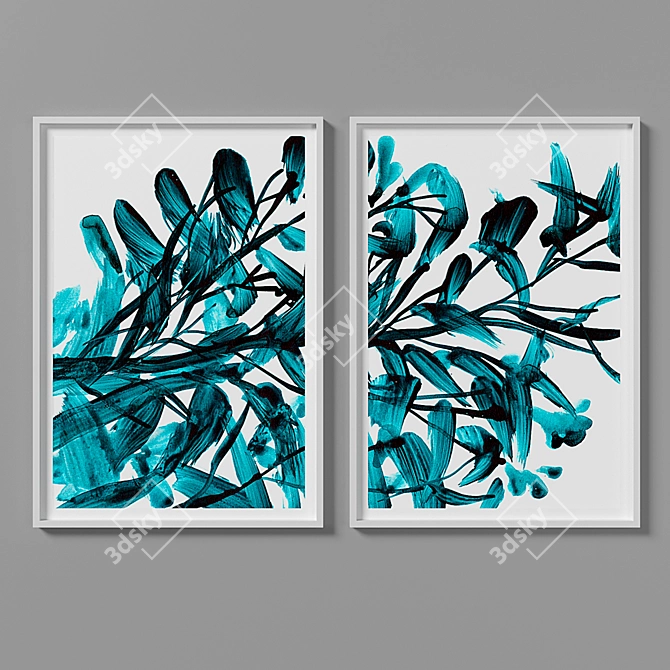 Botanical Bliss: Set of 2 3D model image 1