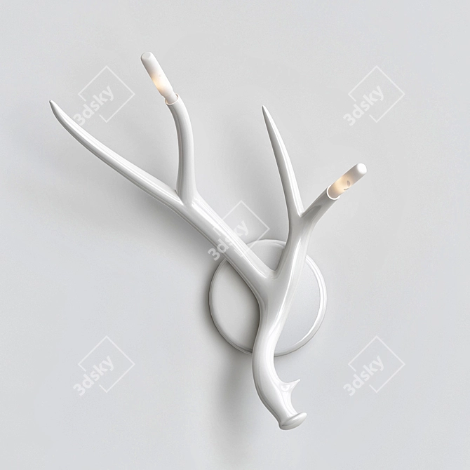 Elegant Antlers Sconce: von Roll & Hill 3D model image 1