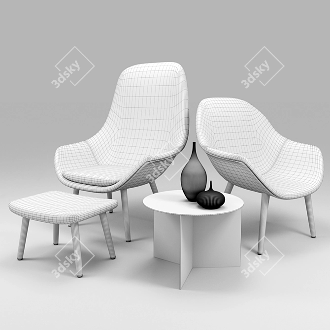 Danish Design: HAY Furniture 3D model image 3