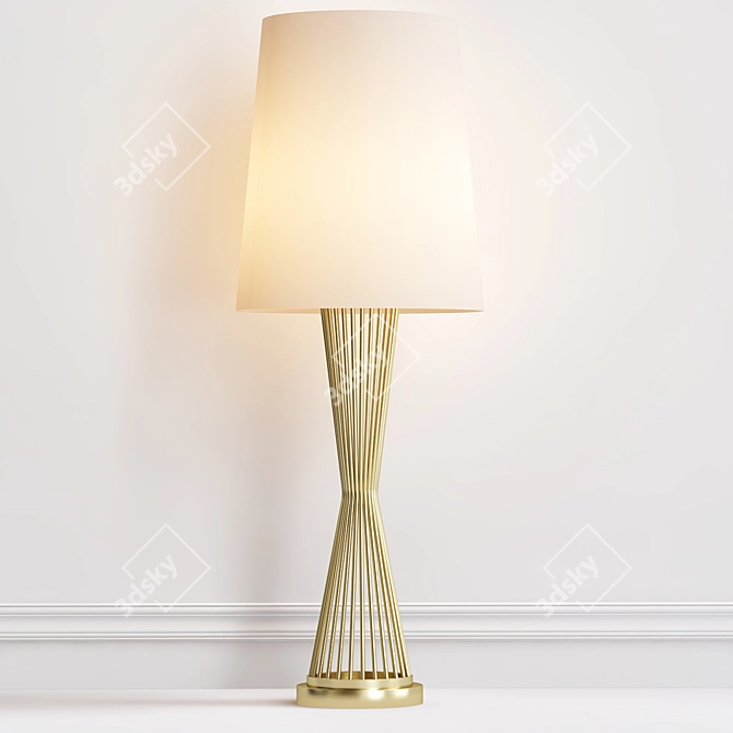 Elegant Holmes Table Lamp 3D model image 1