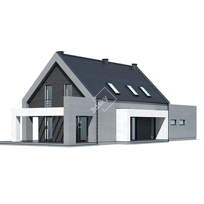 Modern Private Residence V262 3D model image 2