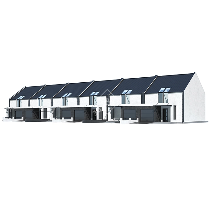 Modern Private House Design 3D model image 1