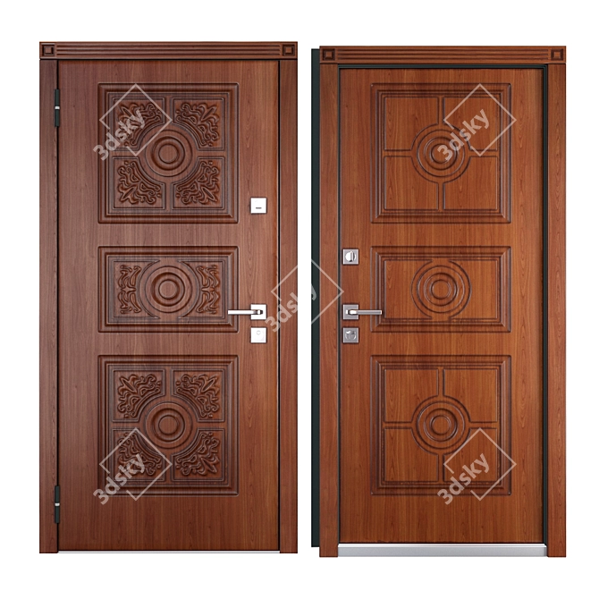 Mastino Trento Metal Entrance Door 3D model image 3