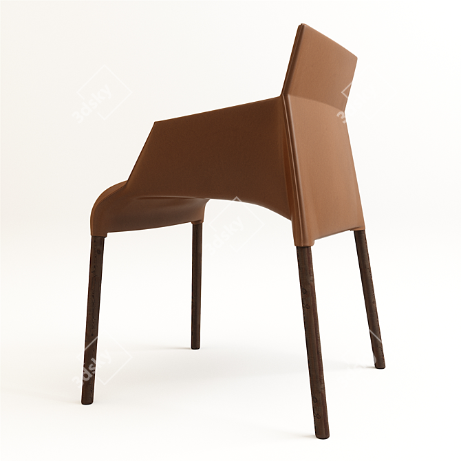 Sleek Seattle Chair: Perfect for Architectural Visualisation 3D model image 3