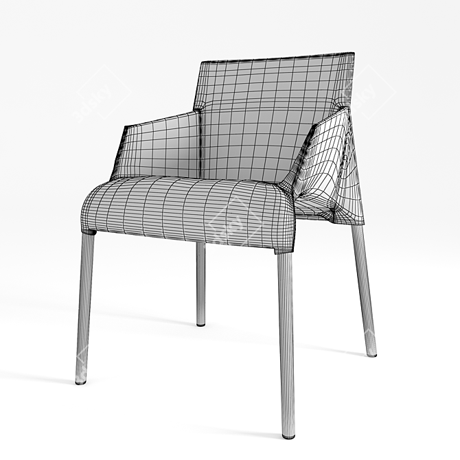 Sleek Seattle Chair: Perfect for Architectural Visualisation 3D model image 7