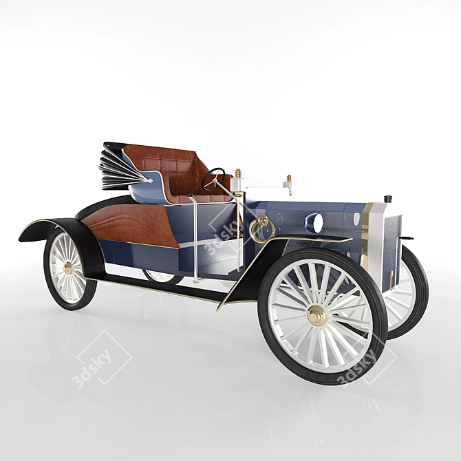 Vintage Automobile 3D model image 1