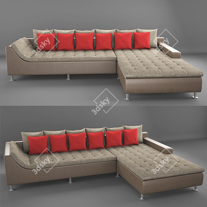 Marosini L Modern Sofa 3D model image 1