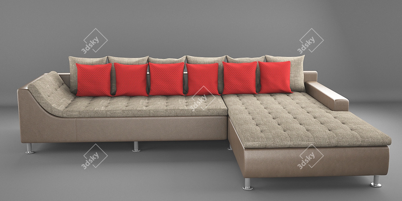 Marosini L Modern Sofa 3D model image 2